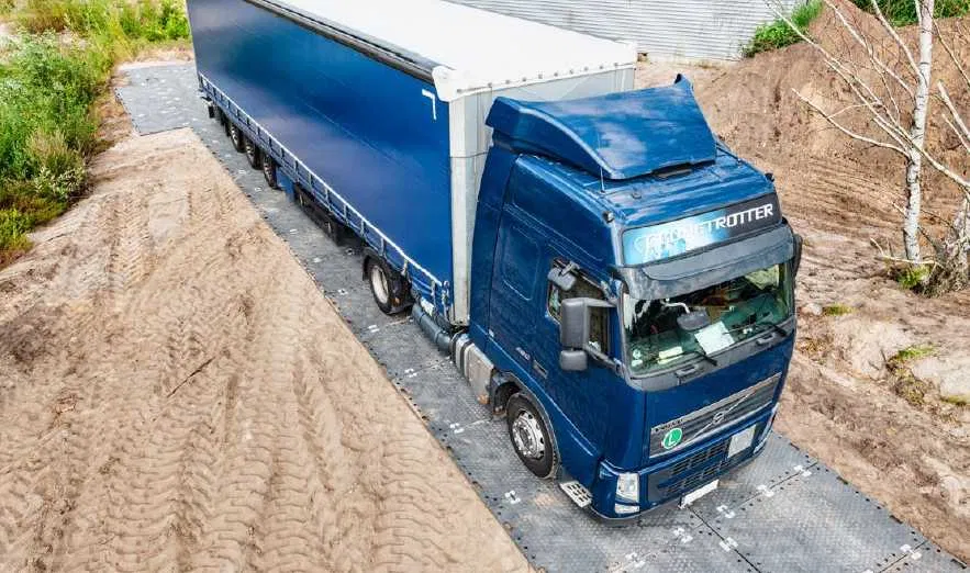 Płyty drogowe / Drogi tymczasowe do 50t Maty drogowe - Wynajem