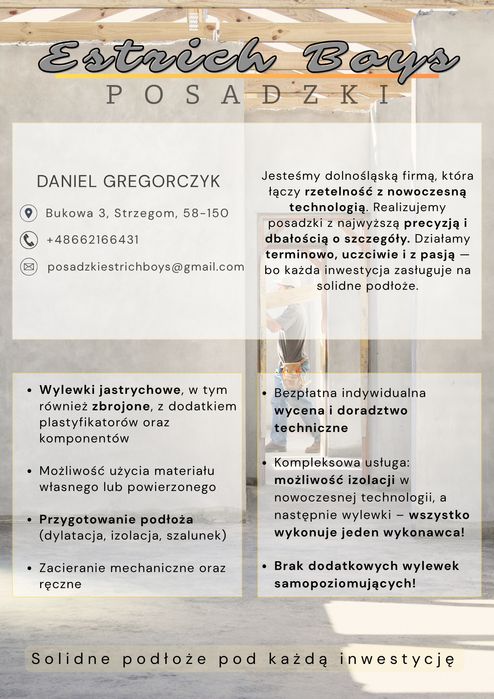 Styrobeton, posadzki, miksokret, jastrych