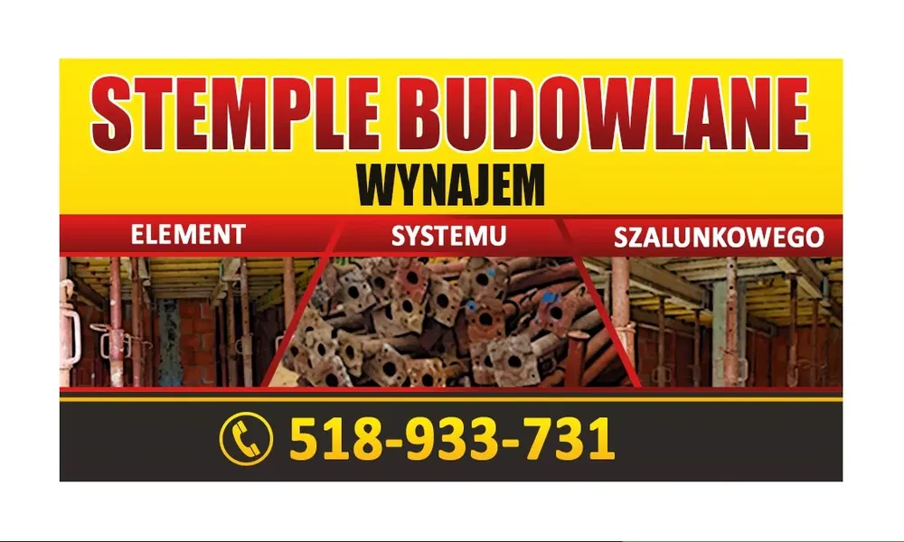 Wynajem Stempli Budowlanych długość 3,6m