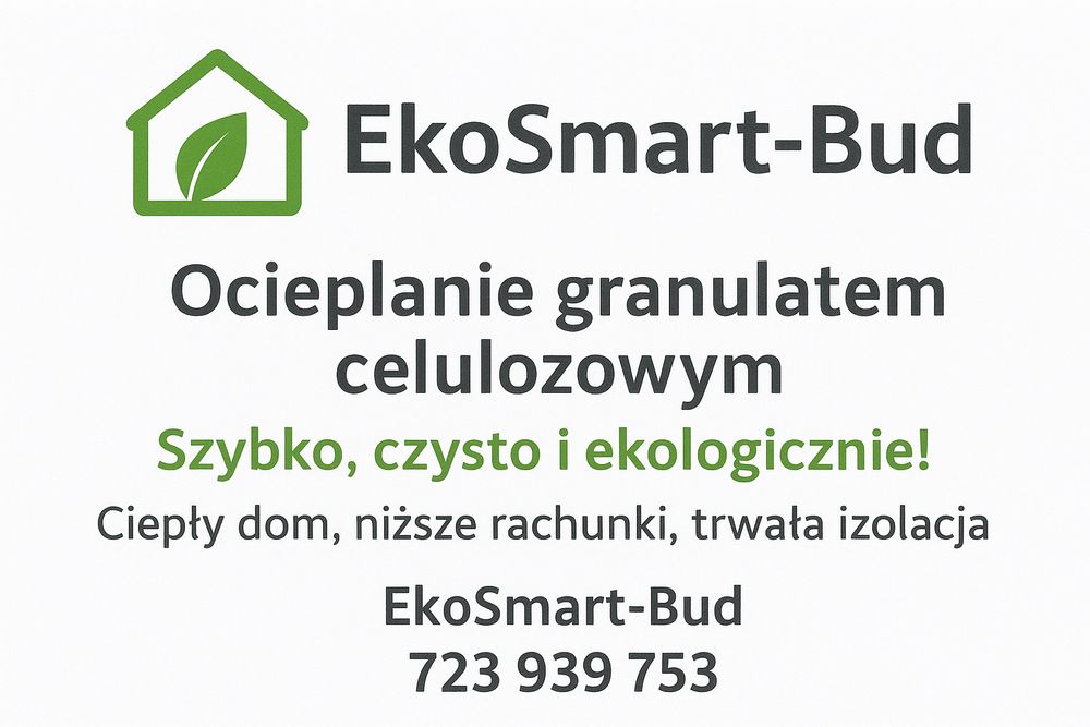 Profesjonalne ocieplanie granulatem celulozowym, naprawy po kunach