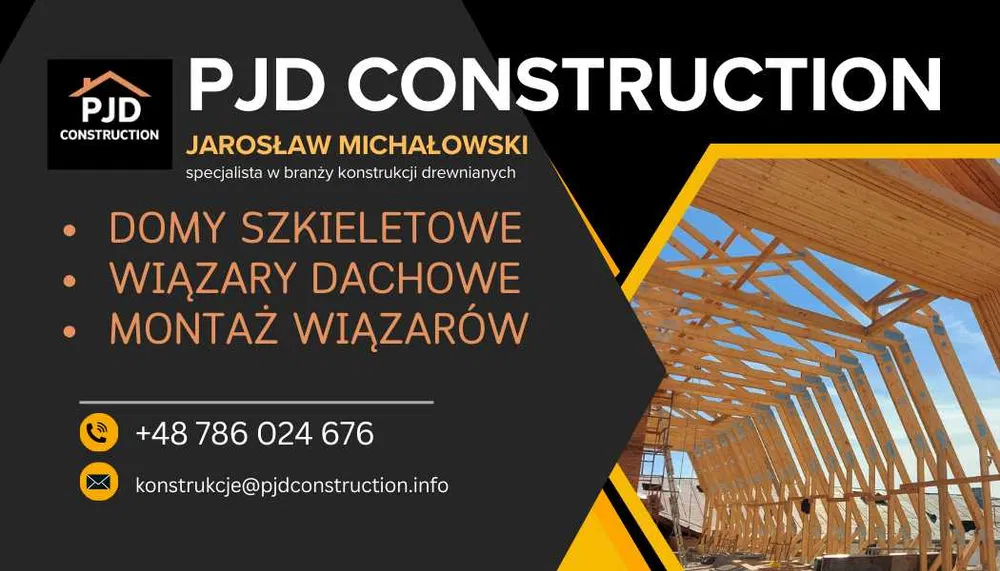 Wiązary dachowe, domy szkieletowe