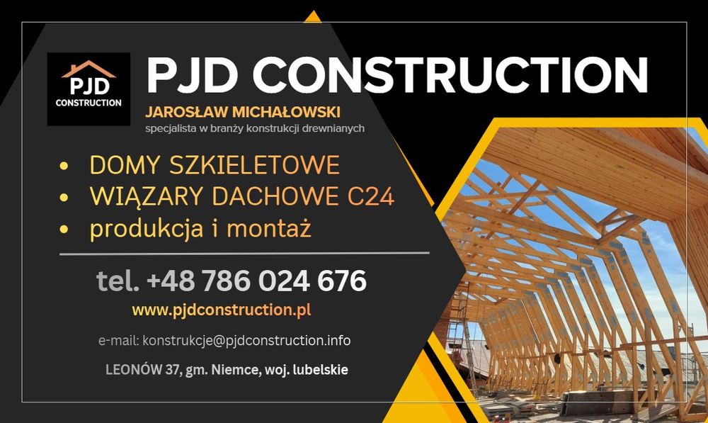 Wiązary dachowe, domy szkieletowe