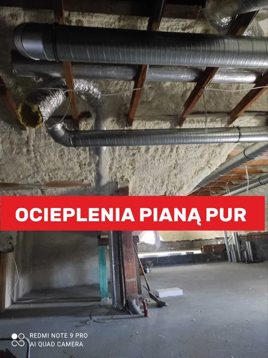 Ocieplanie piana Pur ,Pianowanie poddaszy ,ocieplanie poddasza pianka