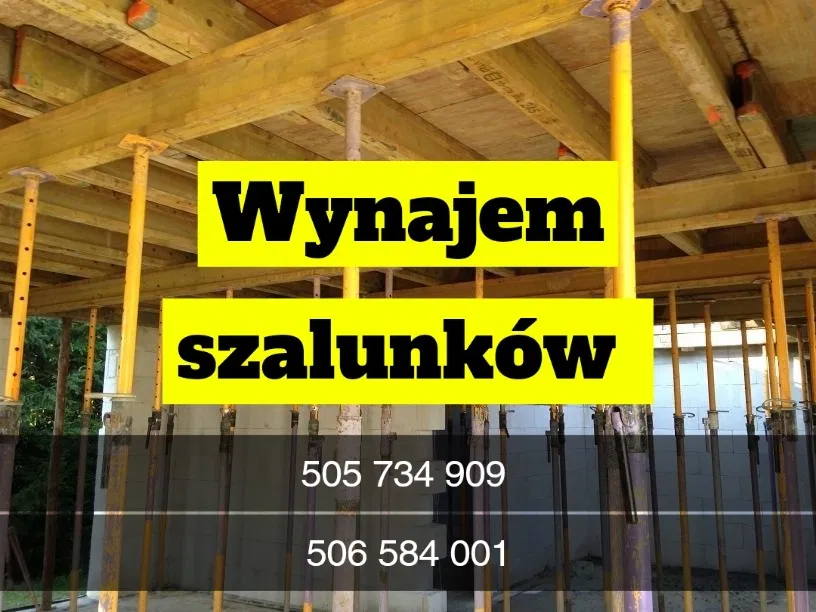 Wynajem szalunków stropowy