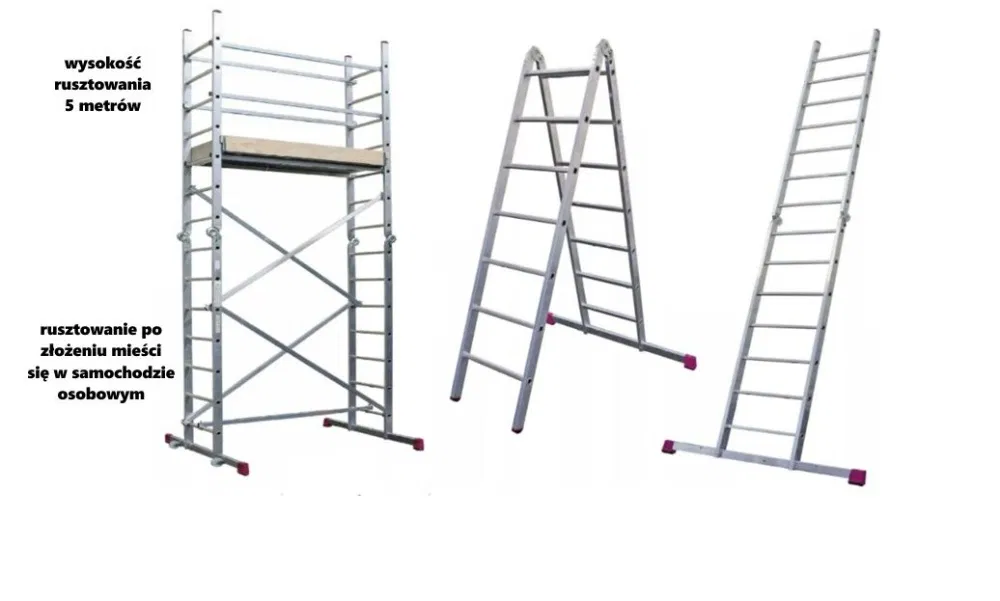 Rusztowanie wynajem, 5 metrowe przejezdne, wypożyczalnia Minirent.pl