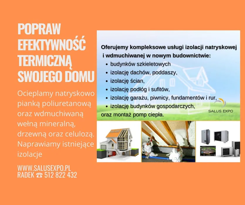 Termoizolacje wełną , celulozą, Naprawa ocieplenia poddaszy
