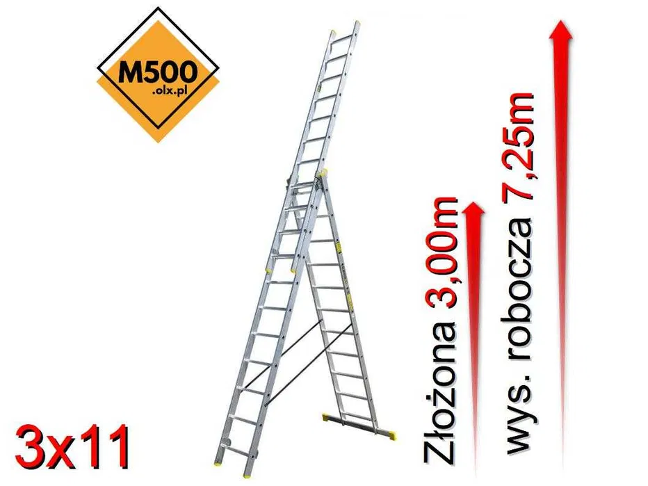 Wypożyczę rusztowanie NA SCHODY 3m wąskie aluminiowe lekkie mobilne