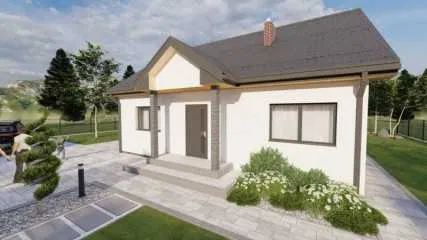 Dom Kamilek 113m2 Dom szkieletowy parterowy