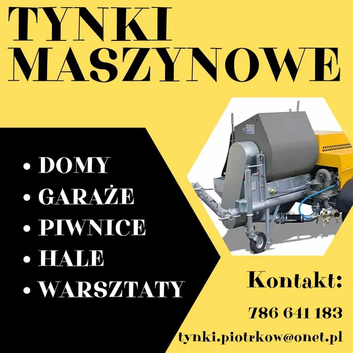 TYNKI maszynowe tradycyjne (cementowo - wapienne)