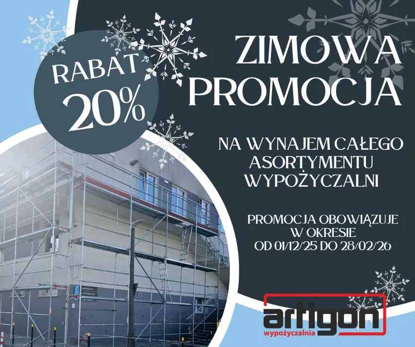 PROMOCJA wynajem rusztowań klinowych elewacyjnych Kolbudy Bąkowo
