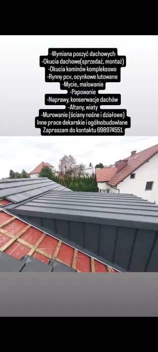 Usługi Dekarskie, Blacharskie i Ogólnobudowlane, budowa dachów/ domów