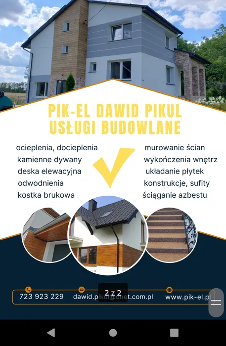 ,Elewacje, Docieplenia Czyste powietrze Remonty Kamienne dywa