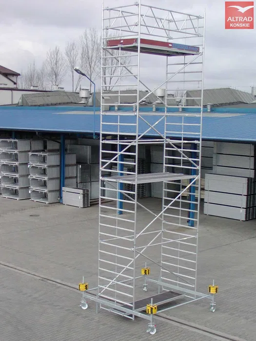 Rusztowanie na kółkach, Lekkie Rusztowanie Aluminiowe - Wysoka Jakość