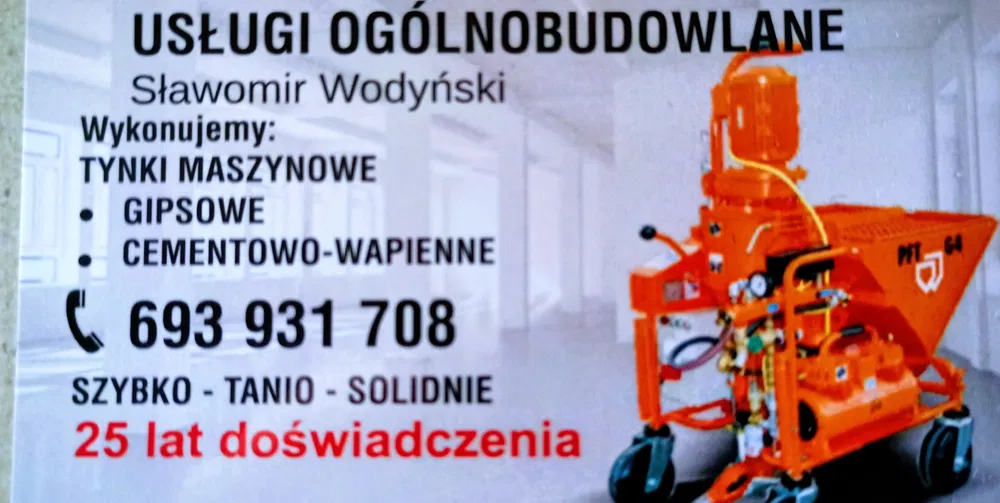 Tynki maszynowe gipsowe. SZYBKO-TANIO-SOLIDNIE