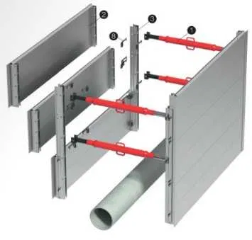 Szalunki do wykopów - ALUMINIOWY SZALUNEK LITEBOX 3x2m 3x3m Wynajem