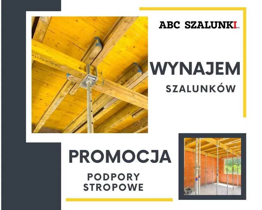 Wynajem szalunków stropowych PERI MULTIFLEX, TEKKO i RASTO