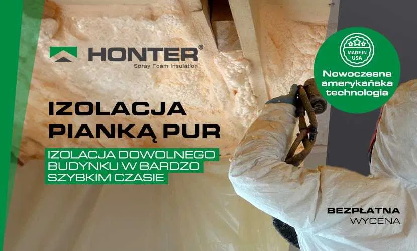 Ocieplenie ocieplanie izolacja pianą amerykańską pianka PUR poddasza