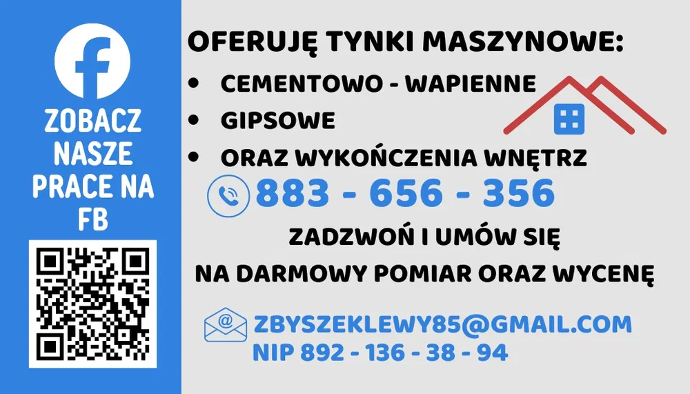 Tynki maszynowe cementowo-wapienne
