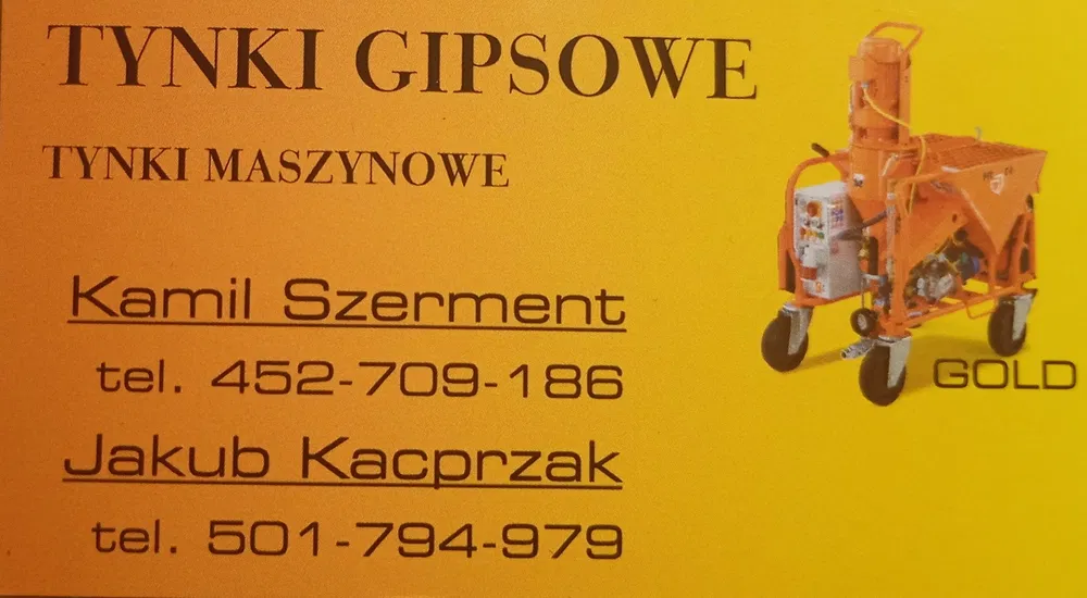 Tynki Gipsowe maszynowe