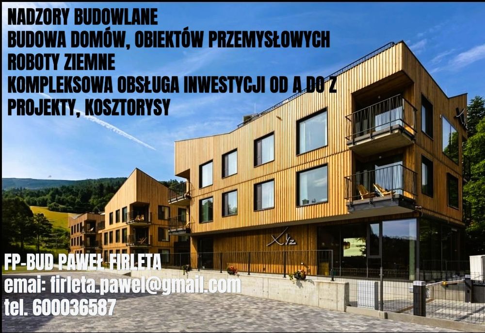 Kierownik budowy, Inspektor nadzoru, Doradztwo techniczne,