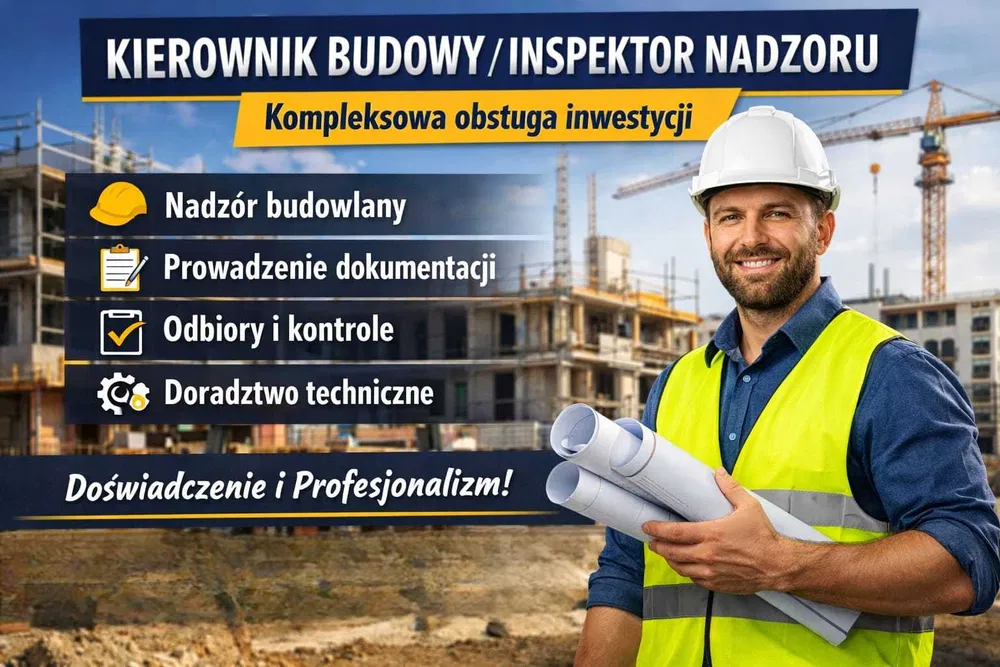 Kierownik budowy, Inspektor nadzoru, Doradztwo techniczne,
