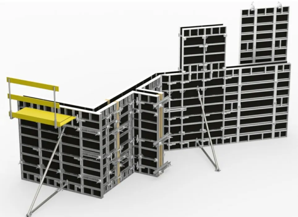 Wynajem szalunków systemowych, szalunki ścienne