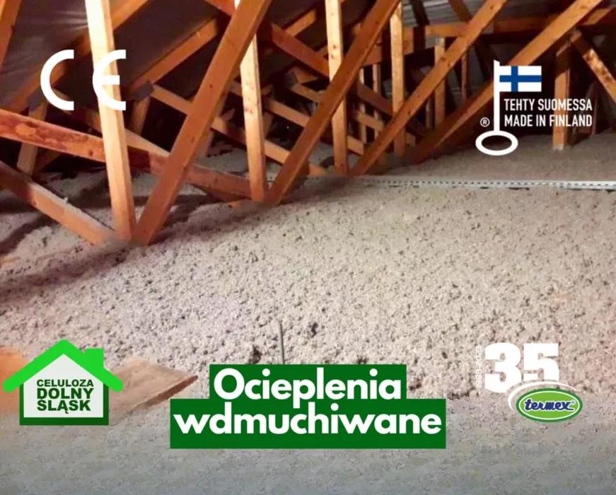 Ocieplanie celulozą wełną wdmuchiwanie celulozy wełny celuloza naprawy