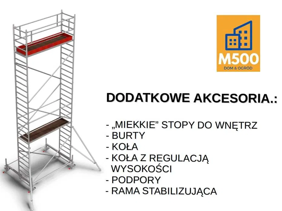 Wynajmę RUSZTOWANIE 6m aluminiowe lekkie mobilne wypożyczę wynajem