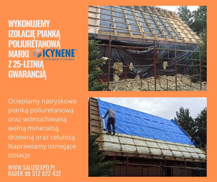 Ocieplanie Pianą Ocieplenia Pianką Piana Izolacje PUR Icynene