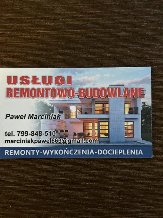 Usługi remontowo-budowlanych wykończenia wnętrz