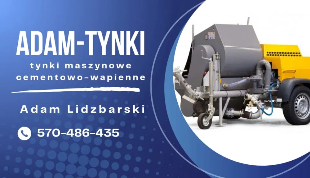 Tynki maszynowe cementowo-wapienne