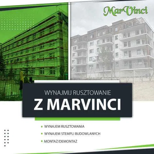 Wynajem rusztowania, stemple, szalunki, doki Chojnice MarVinci
