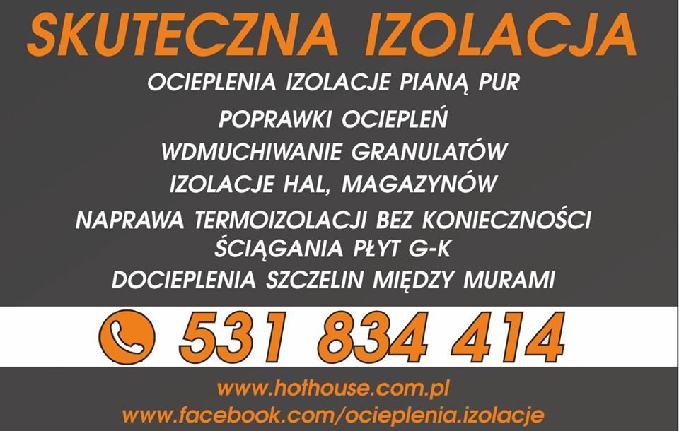 Ocieplenie Pianą PUR, Wełną Skalną, Celulozą, Naprawa Po KUNIE ,