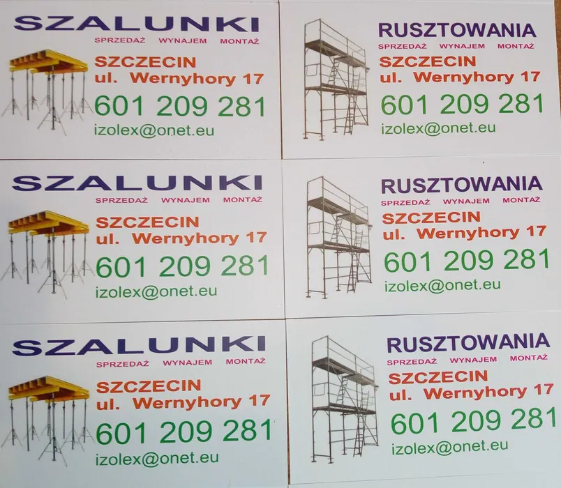 Rusztowanie do dzierżawy, Szczecin