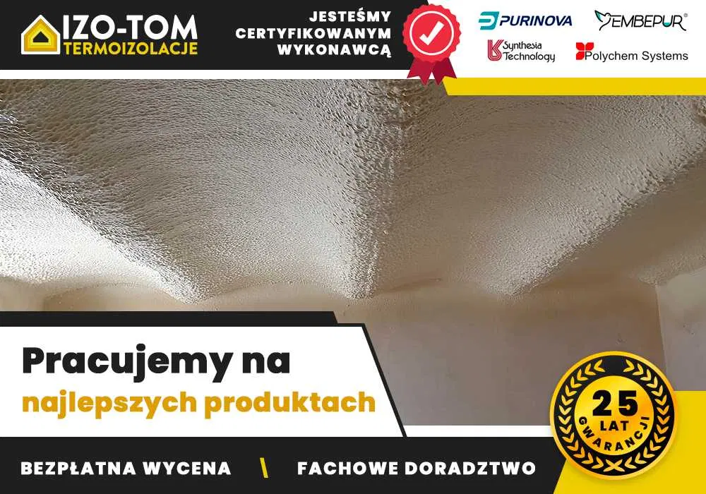 Ocieplenie Pianą PUR Ocieplanie Pianką Izolacja Poddasza Dachu Śląsk