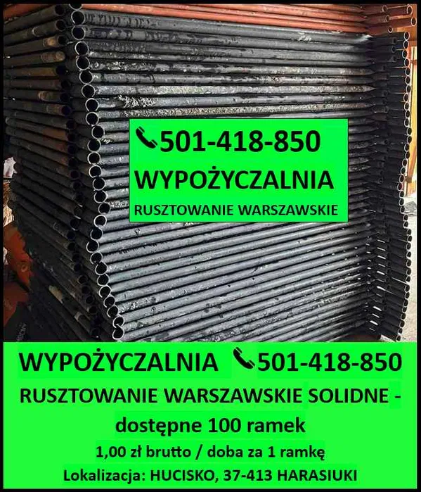 Pełny system szalunkowy stropu – stemple, doki, płyta – Wypożyczalnia