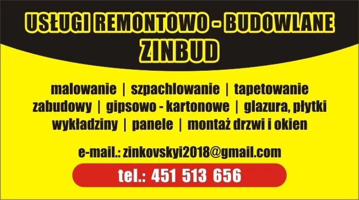 Usługi budowlano -remontowe Warszawa i okolice