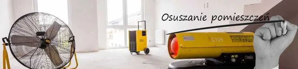 Osuszanie po zalaniu, Ozonowanie pomieszczeń, Wynajem osuszaczy