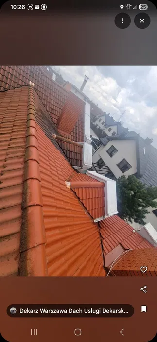 Dekarz Warszawa,Naprawa kominów,papa,wymiana rynien,mycie dachow