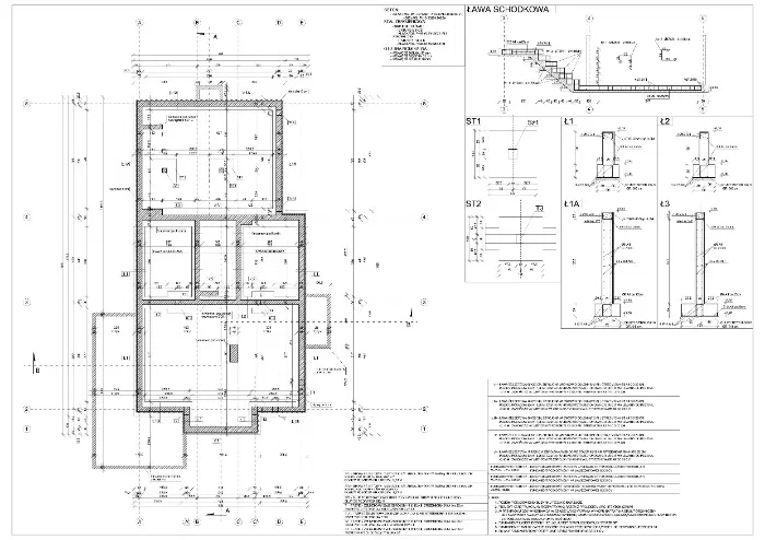 Projekty, rysunki techniczne, budownictwo, architektura, Autocad 2D