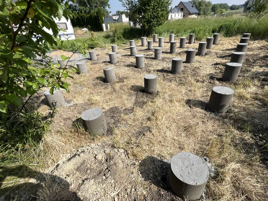 Fundament na palach /słupach /punktowy / stopy fundamentowe