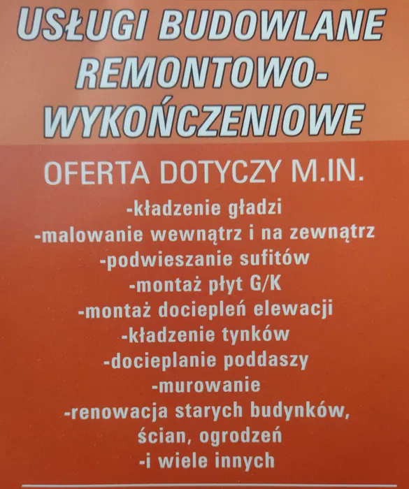 Usługi budowlane