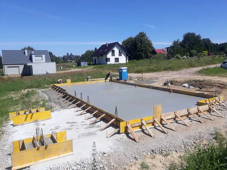 Płyty fundamentowe, wykopy, wymiana gruntu