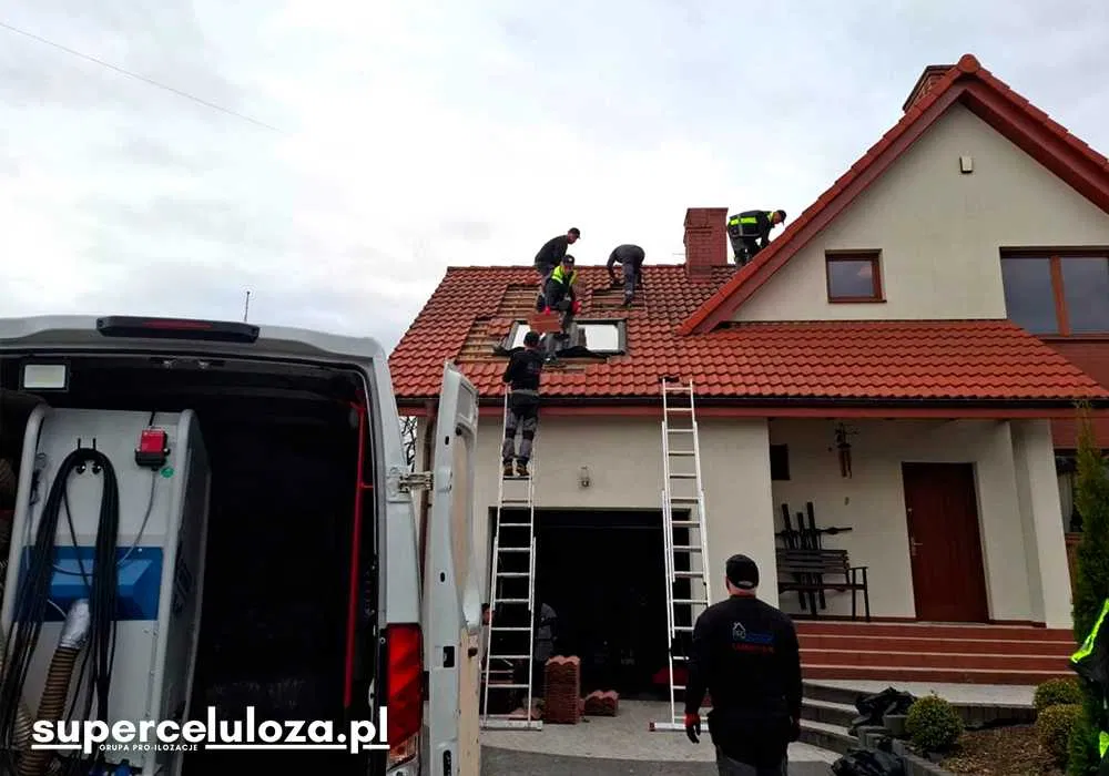 Naprawa dachu po kunach | Izolacja celulozą | Termowizja | KUNY