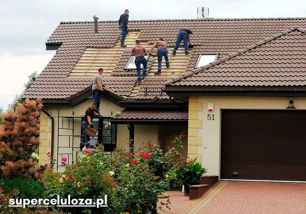 Naprawa dachu po kunach | Izolacja celulozą | Termowizja | KUNY