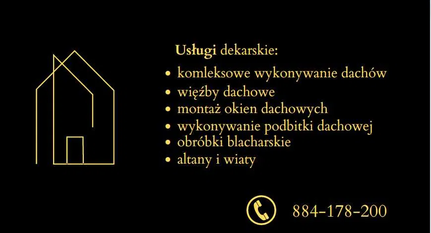 Dachy, usługi dekarskie