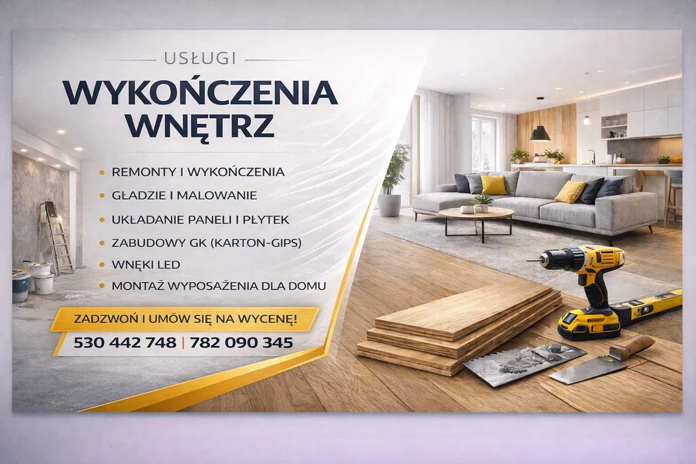 Usługi budowlane oraz wykończeniowe !
