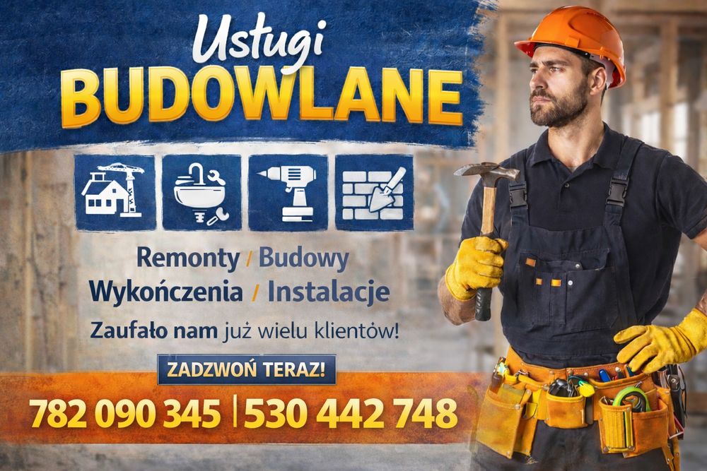 Usługi budowlane oraz wykończeniowe !