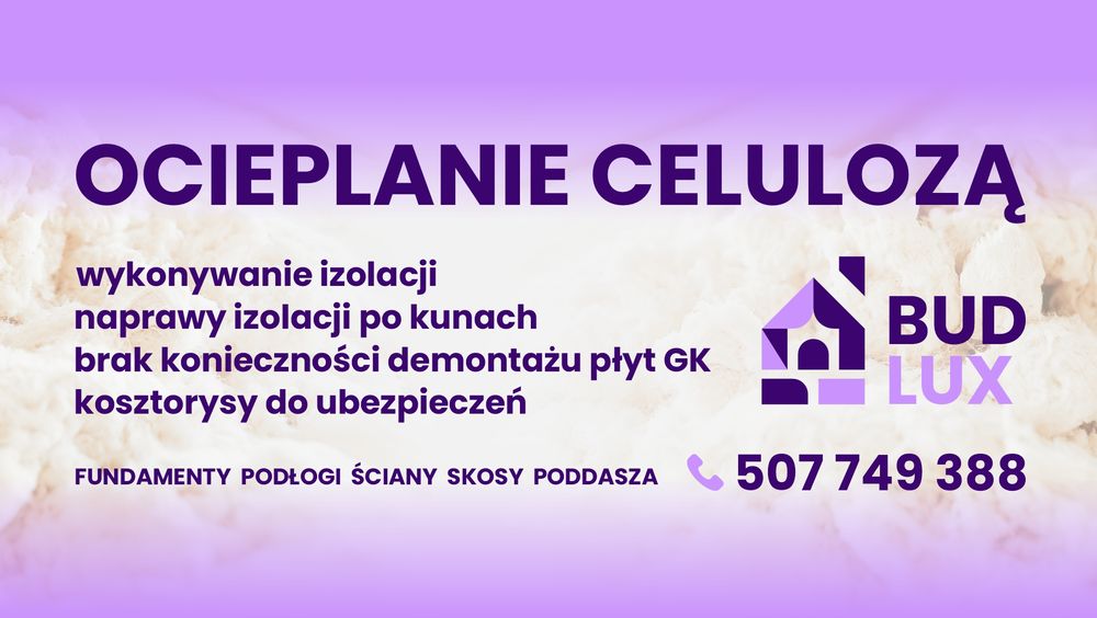 Ocieplanie celulozą poddasza