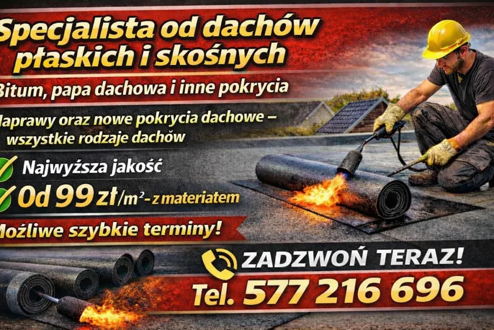 Usługi Dekarskie – Papa Bitumiczna, Naprawa Dachów